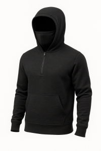 Men’s Asymmetric Zipper Hoodie – Stylish Winter Streetwear